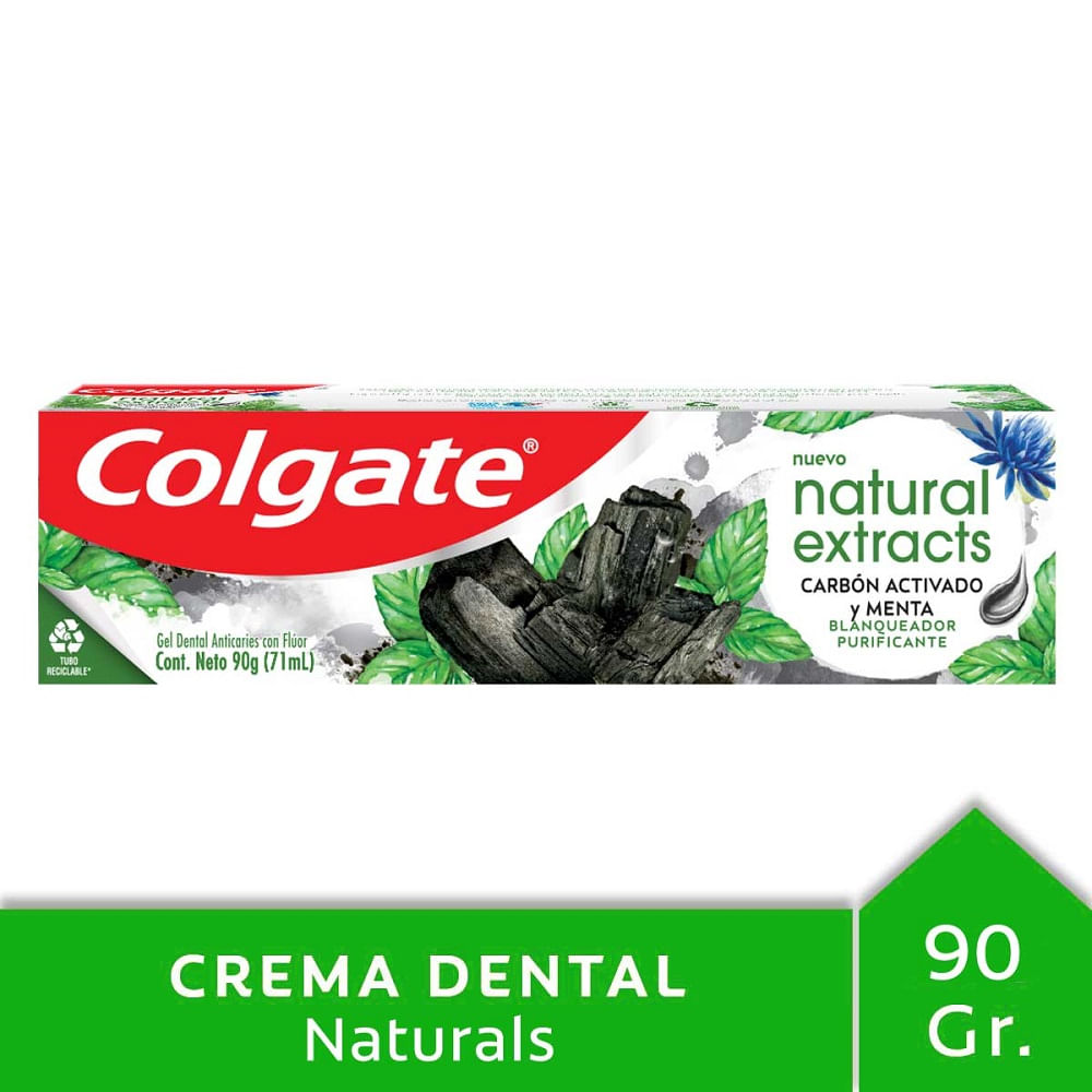 Pasta dental Colgate naturals carbón 90 g