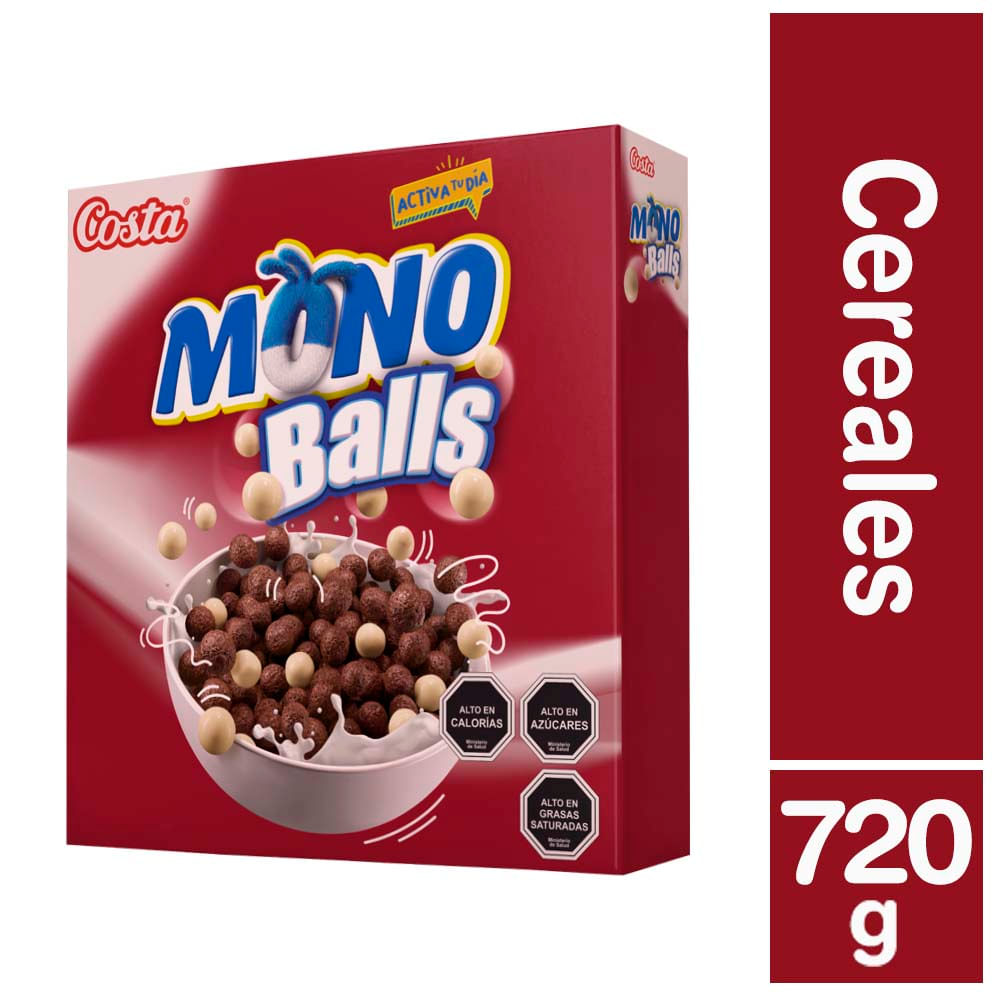 Cereal Costa Mono Balls y rolls 720 g