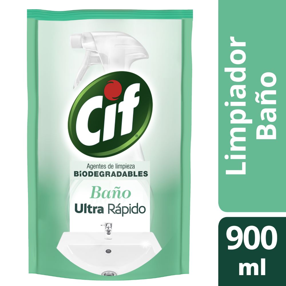 Limpiador Cif baño recarga 900 ml