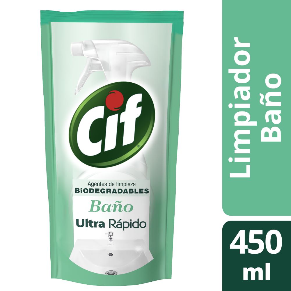 Limpiador Cif baño recarga 450 ml