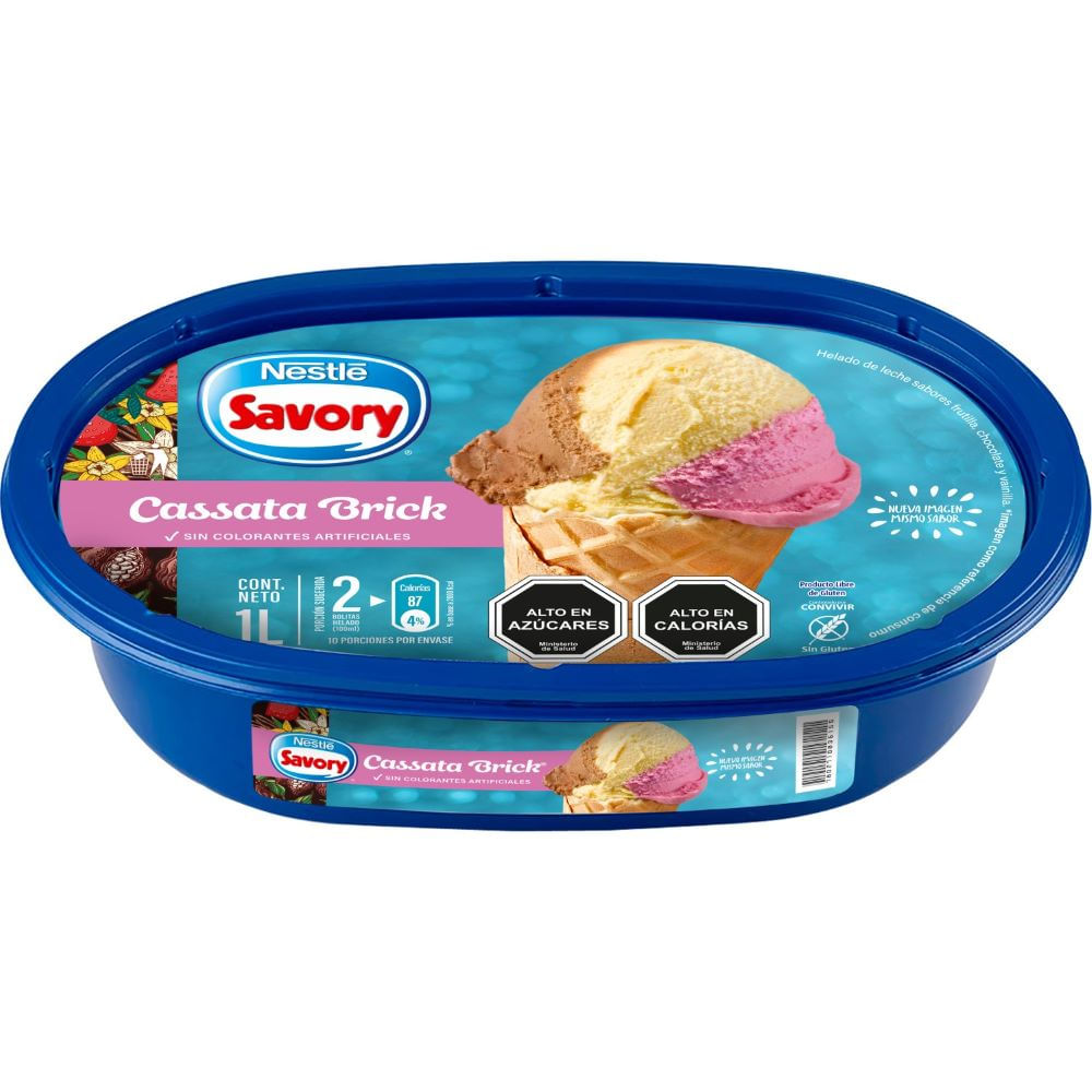 Helado Savory cassata brick 1 L Helado Savory cassata brick 1 L