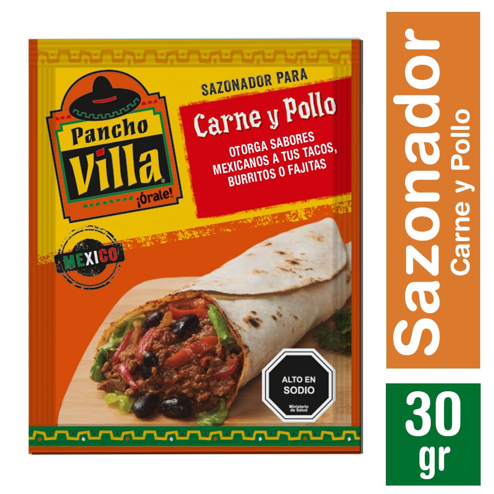 Sazonador para tacos Pancho Villa 30 g