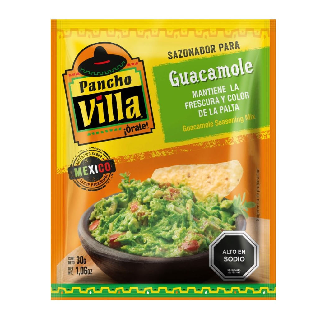 Sazonador para guacamole Pancho Villa 30 g Sazonador para guacamole Pancho Villa 30 g