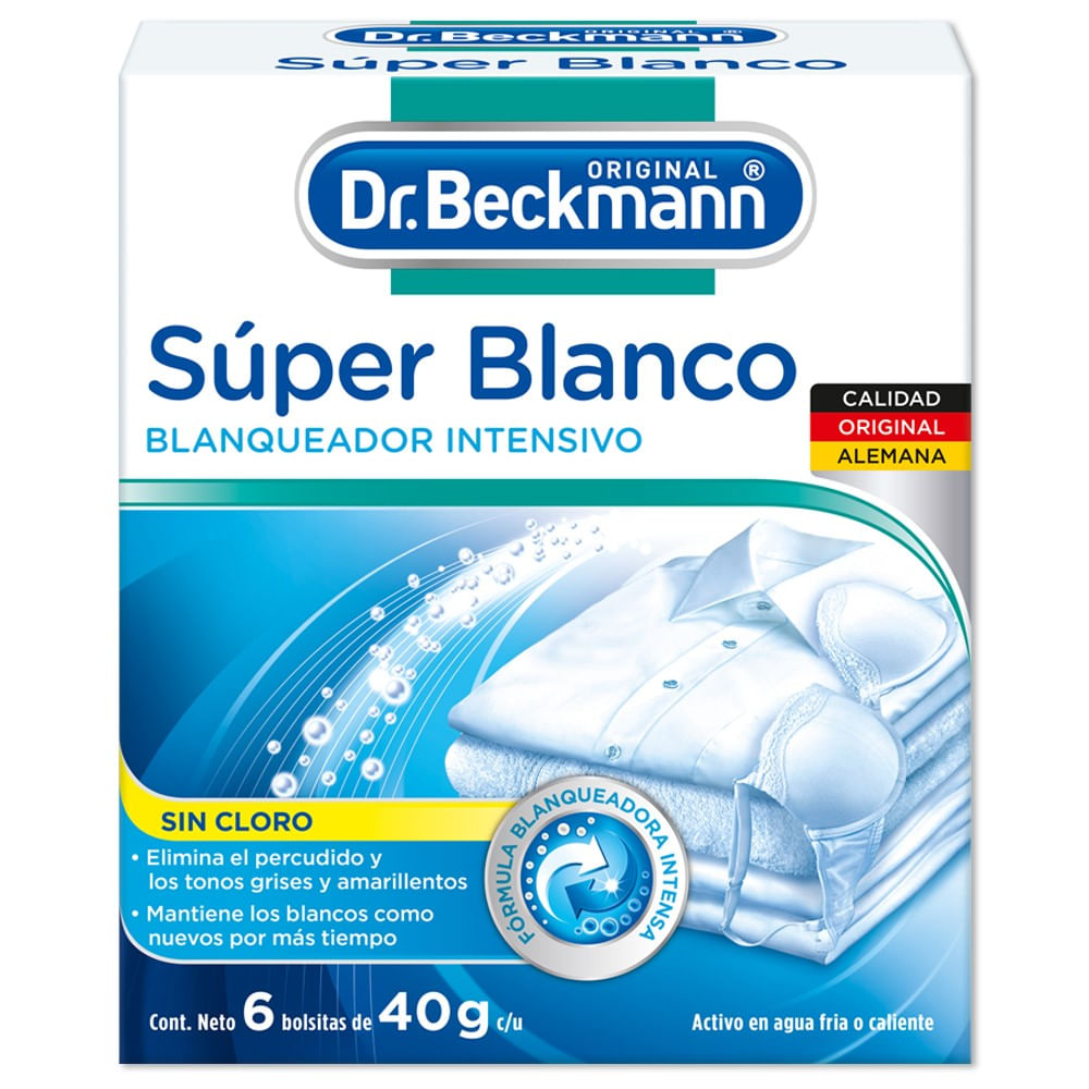 Blanqueador Dr. Beckmann súper blanco 240 g