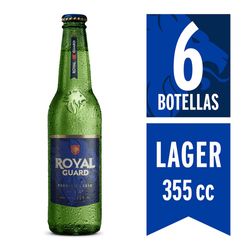 Pack Cerveza Royal Guard botella 6 un de 355 cc