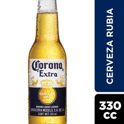 Cerveza Corona extra botella 330 cc