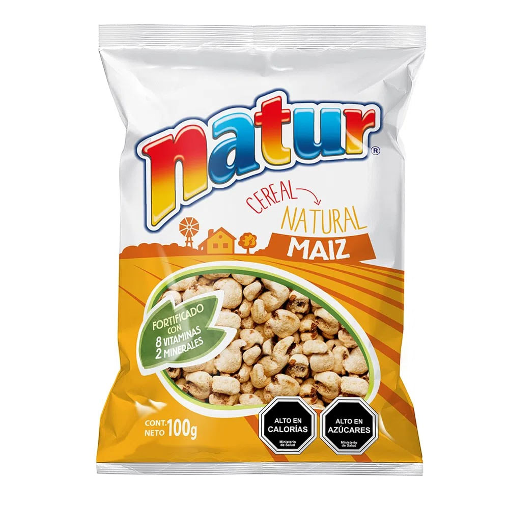 Cereal Natur maíz inflado bolsa 100 g Cereal Natur maíz inflado bolsa 100 g