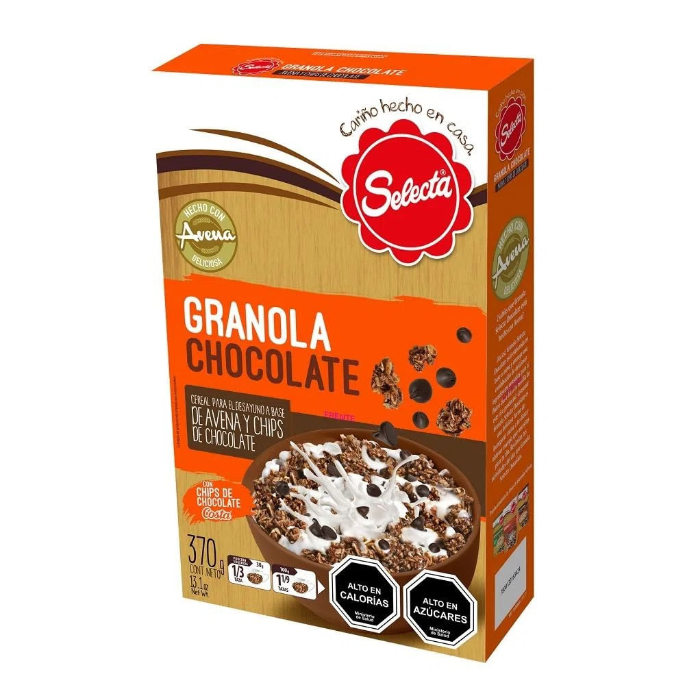 Cereal Selecta granola chocolate 370 g