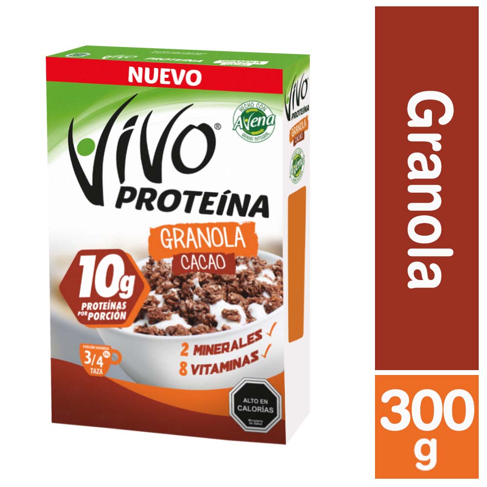 Cereal Vivo proteína granola cacao 300 g
