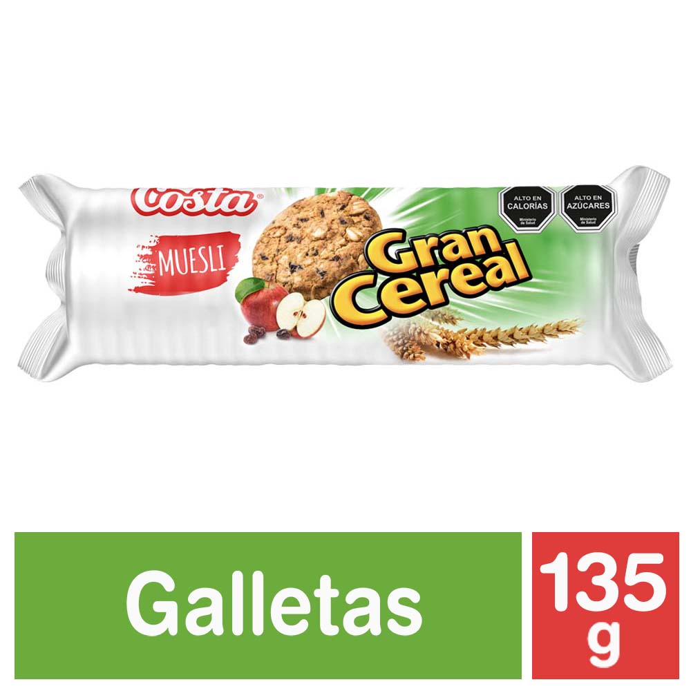 Galletas Costa Gran cereal muesli 135 g