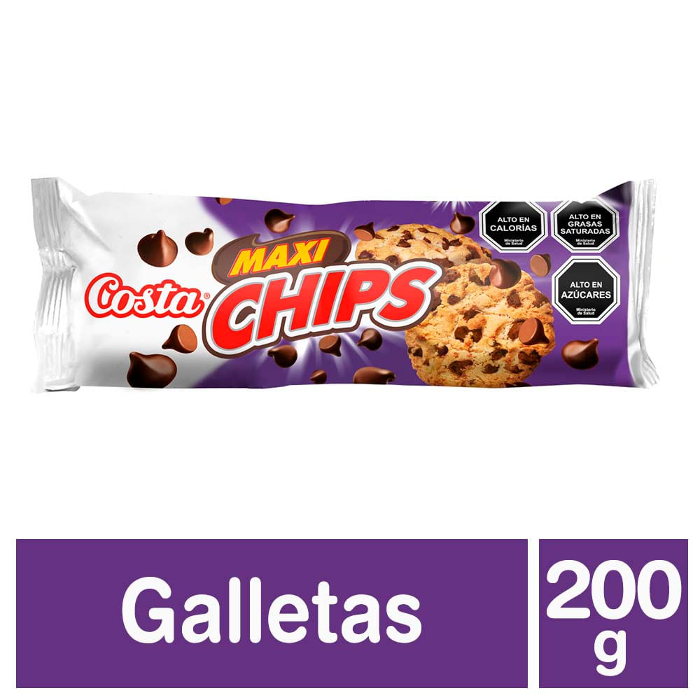 Galletas Costa maxi chips 200 g