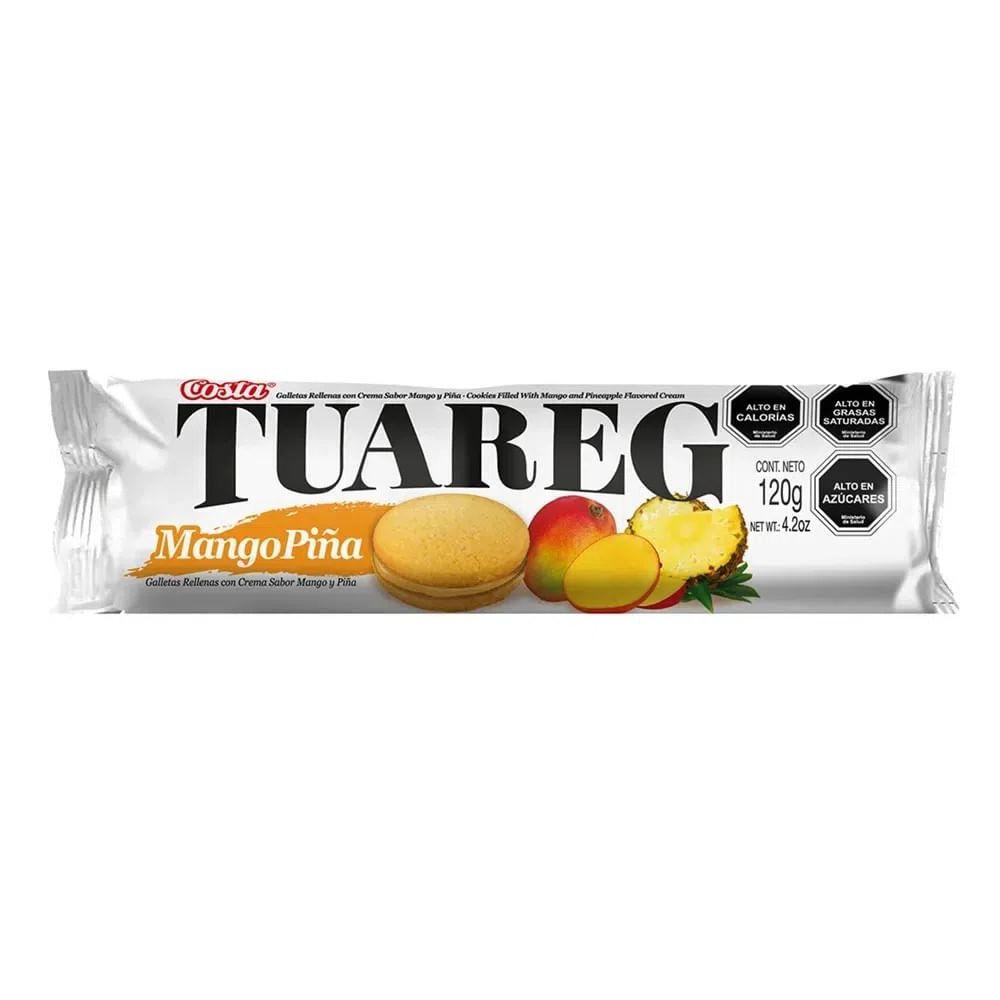 Galletas Costa Tuareg crema mango piña 120 g