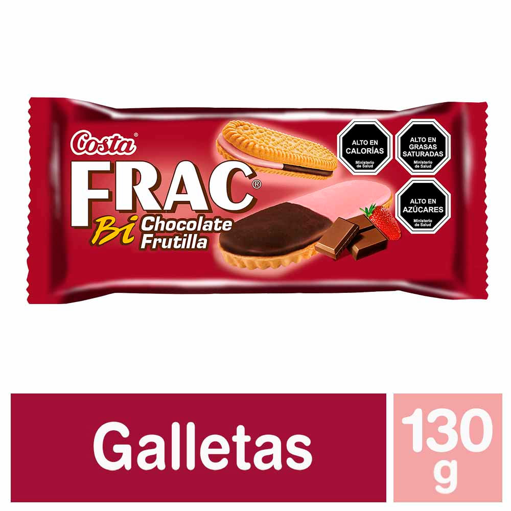 Galletas Costa Frac Bi frutilla chocolate 130 g