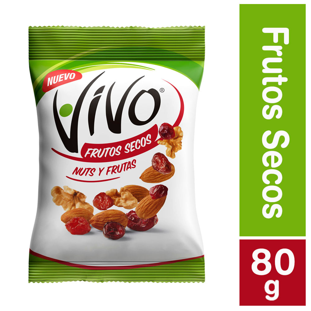 Mix nuts frutos secos con fruta Vivo doy pack 80 g