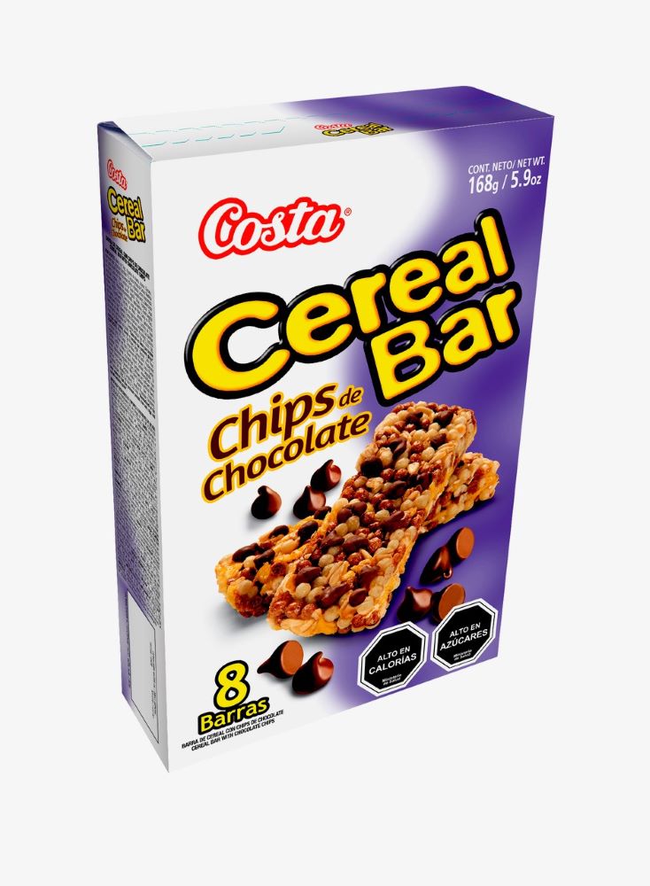 Barritas de cereales con chips de chocolate