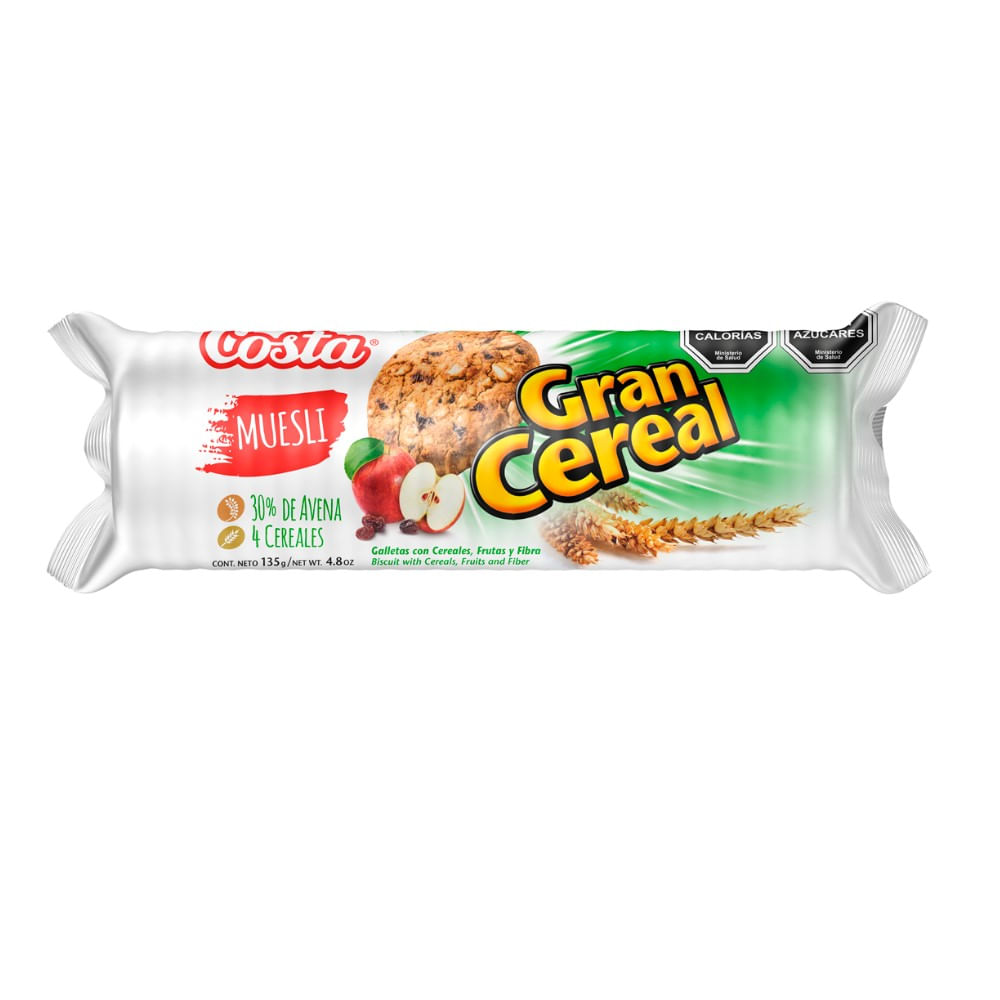 Galletas Costa Gran cereal muesli 135 g