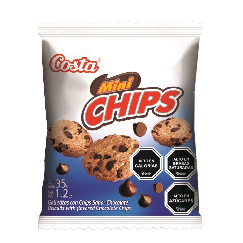 Galletas mini Costa chips chocolate 35 g Galletas mini Costa chips chocolate 35 g