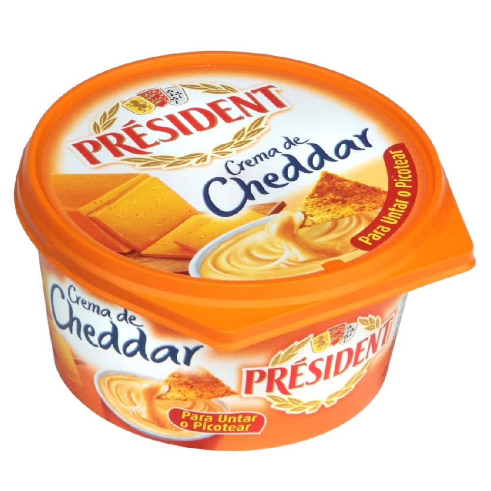 Crema de cheddar President para untar 125 g