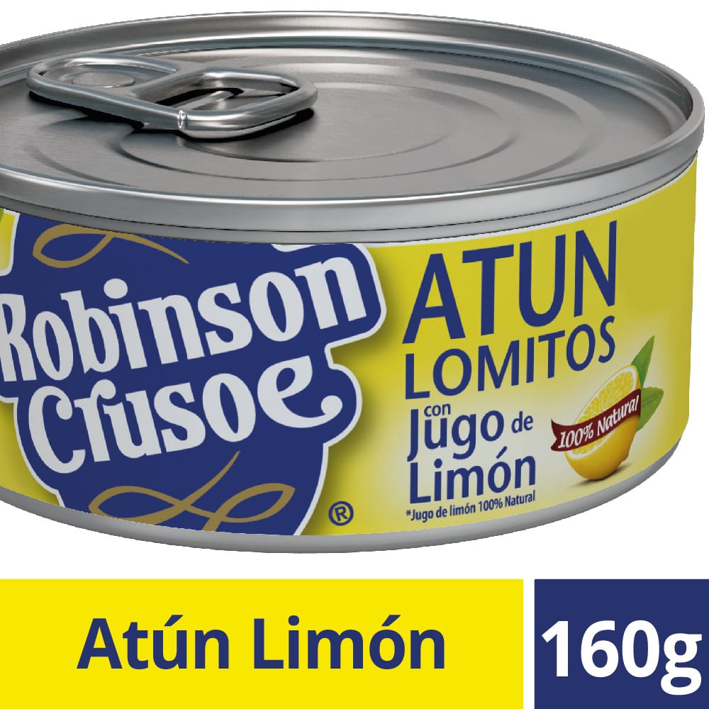Atún lomito Robinson Crusoe limón 160 g