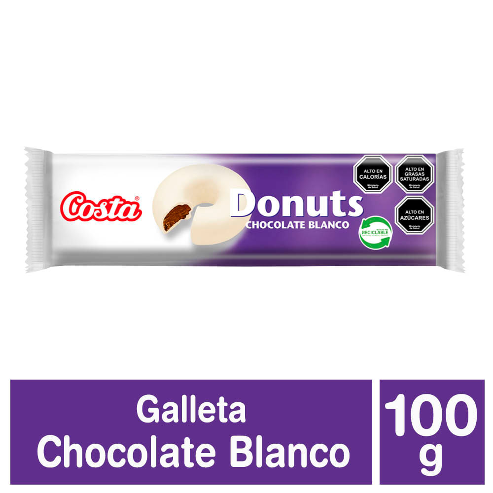 Galletas Costa Donuts chocolate blanco 100 g