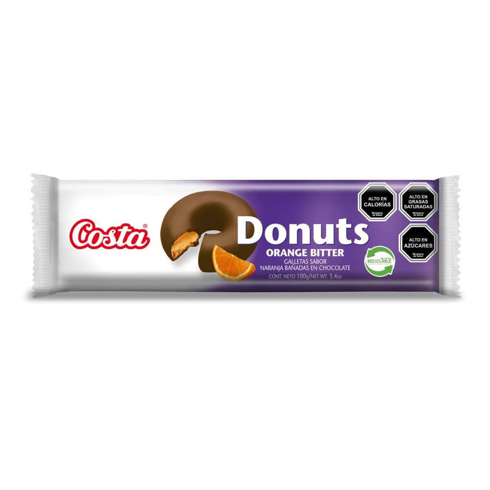 Galletas Costa Donuts orange bitter 100 g Galletas Costa Donuts orange bitter 100 g