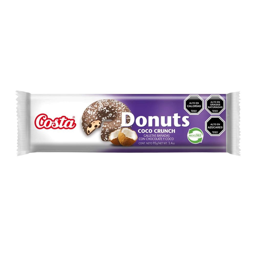 Galletas Costa Donuts coco crunch 100 g Galletas Costa Donuts coco crunch 100 g
