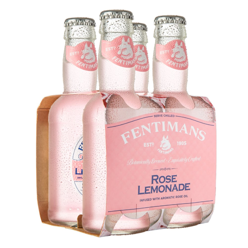 Pack bebida Fentimans limonada rose 4 un de 200 ml