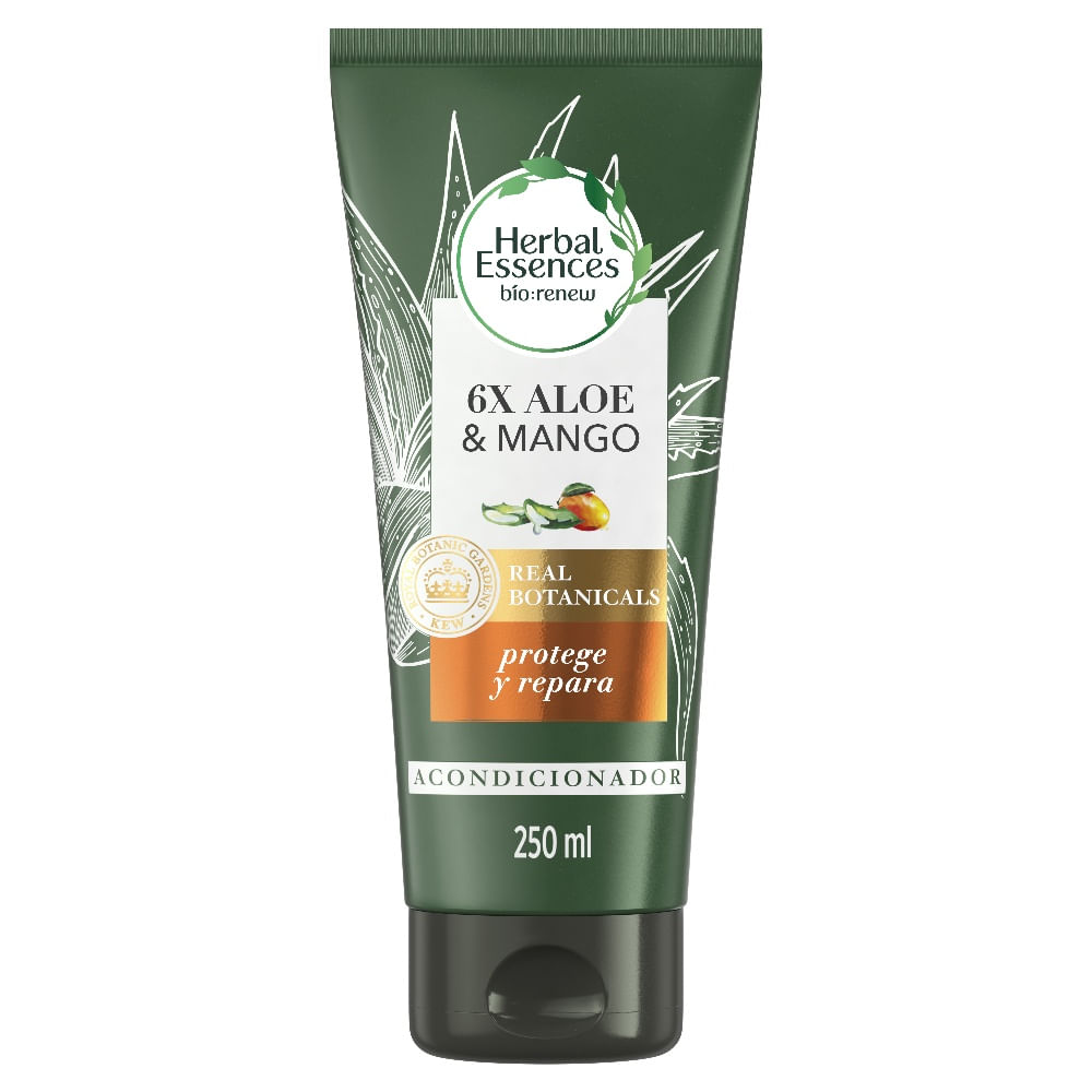 Acondicionador Herbal Essences aloe mango protege y repara 250 ml