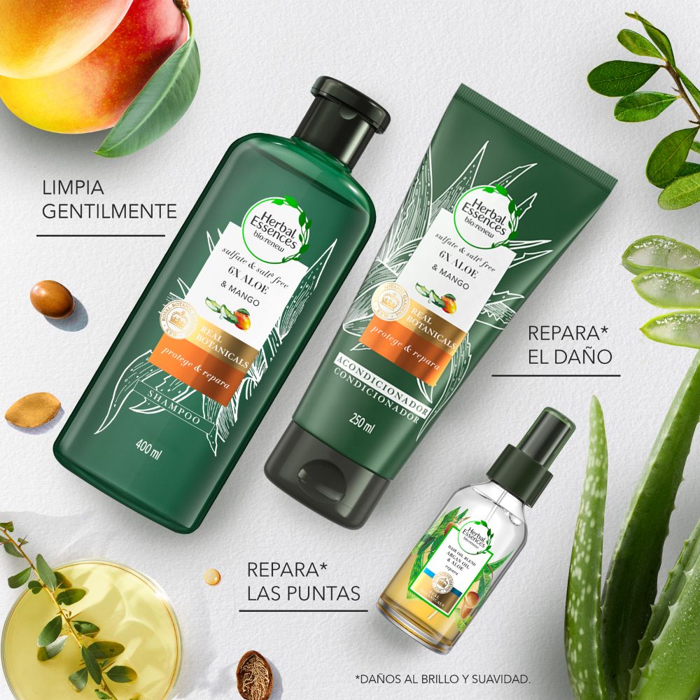Acondicionador Herbal Essences aloe mango protege y repara 250 ml Acondicionador Herbal Essences aloe mango protege y repara 250 ml