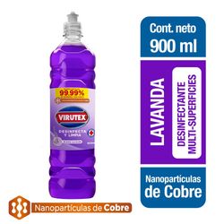 Limpiador líquido Virutex desinfectante lavanda botella 900 ml