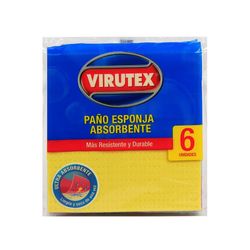 Paño esponja Virutex ultra absorbente 6 un