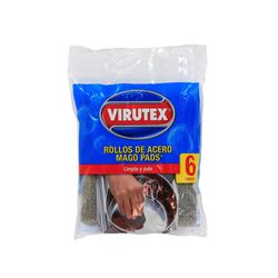 Rollos de acero Virutex mago pads sin jabón 6 un