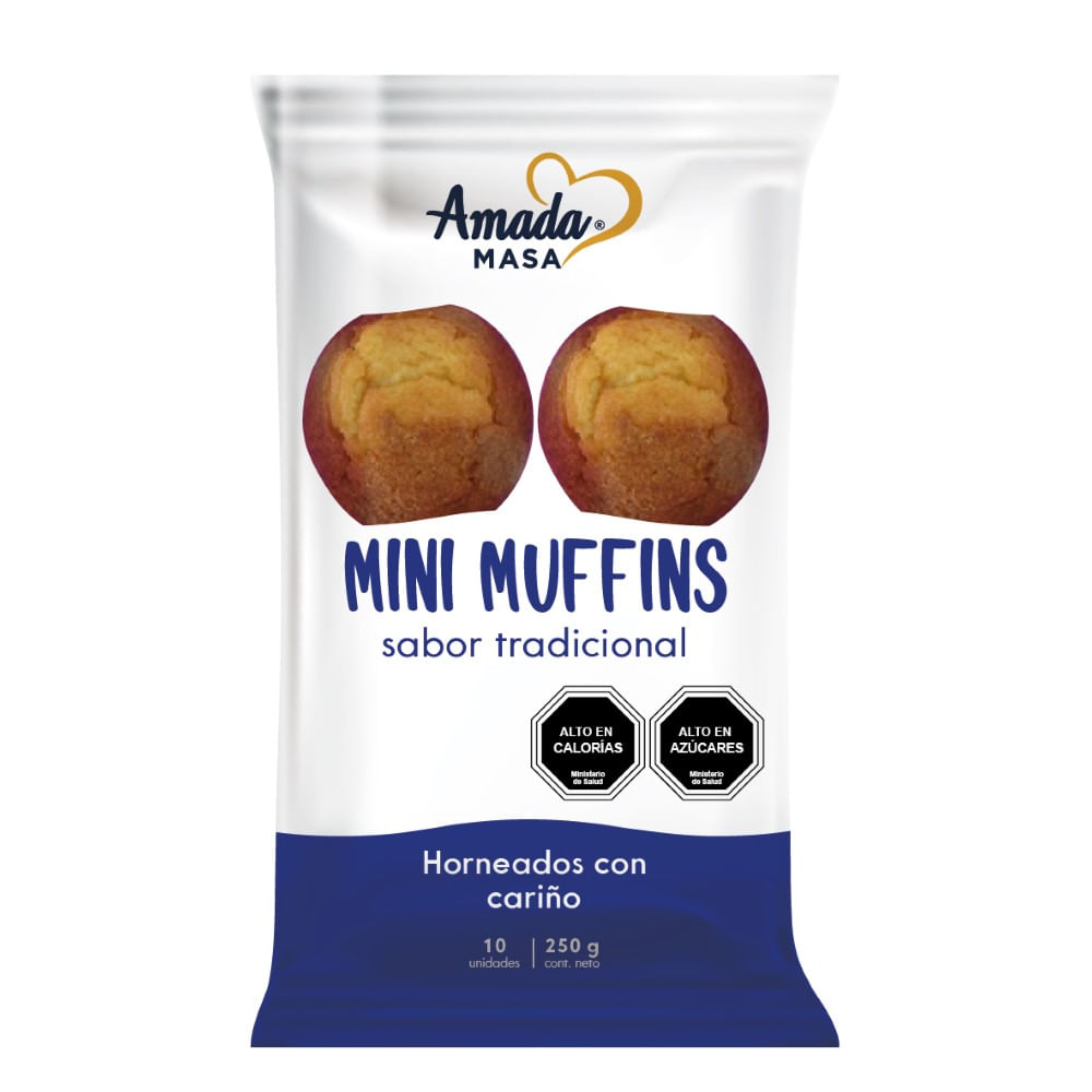 Mini muffins Amada Masa tradicional 10 un