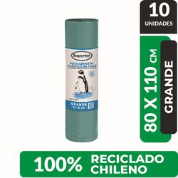 Bolsa de basura Superior 80 cm x 110 cm rollo 10 un