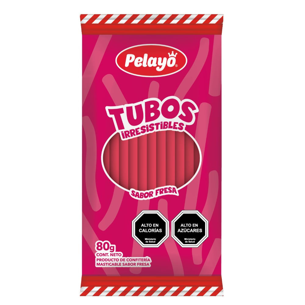 Caramelo blando Pelayo tubo fresa 80 g
