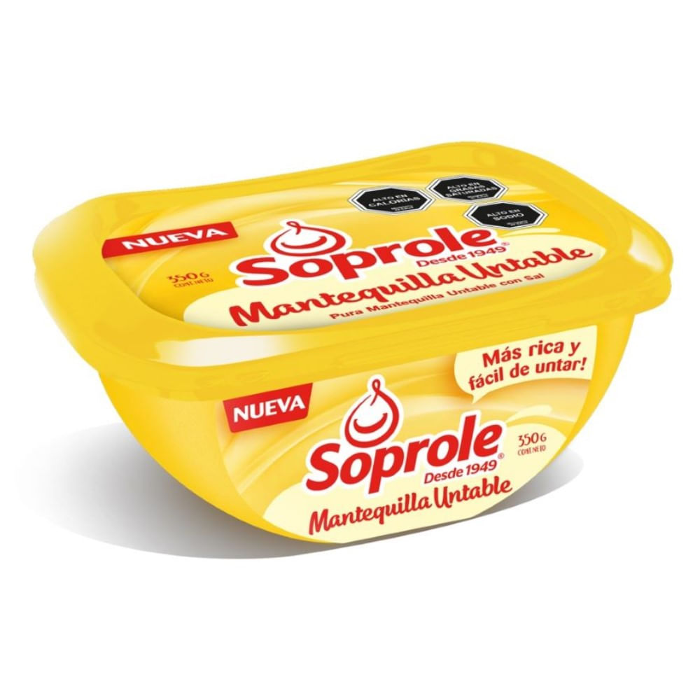 Mantequilla untable Soprole pote 350 g