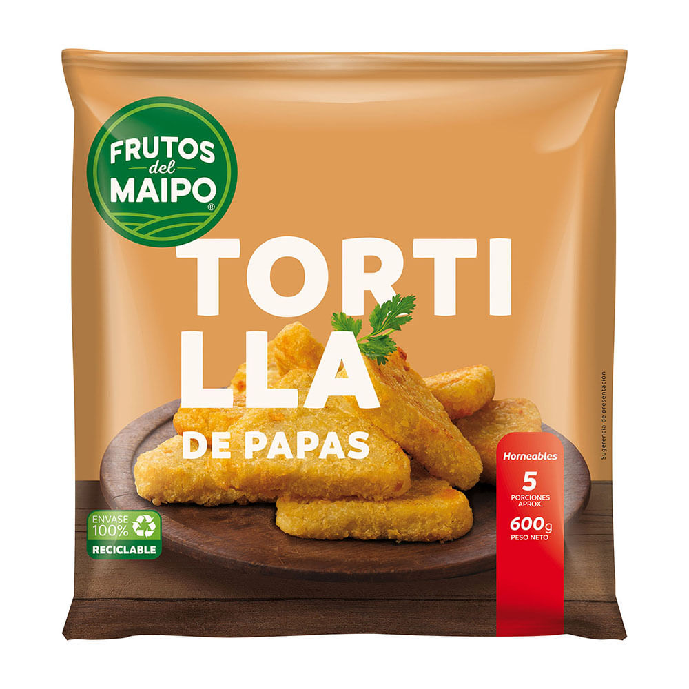 Tortilla de papas Frutos del Maipo bolsa 600 g