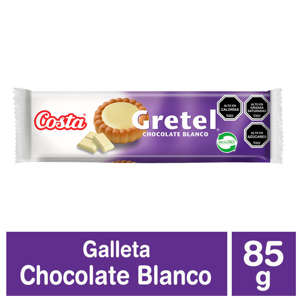 Galletas Costa Gretel chocolate blanco 85 g