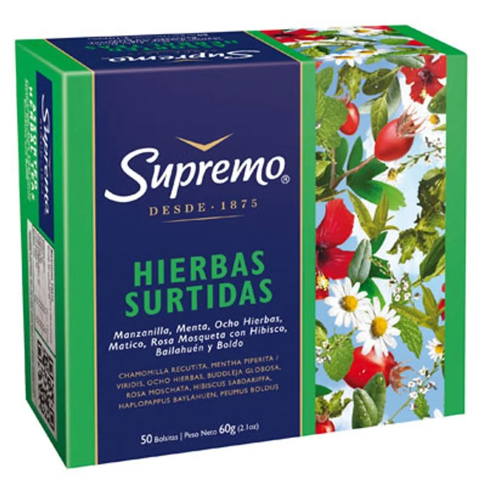 Surtido hierbas Supremo 50 bolsitas Surtido hierbas Supremo 50 bolsitas