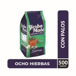 Yerba mate argentina Supremo 8 hierbas 500 g
