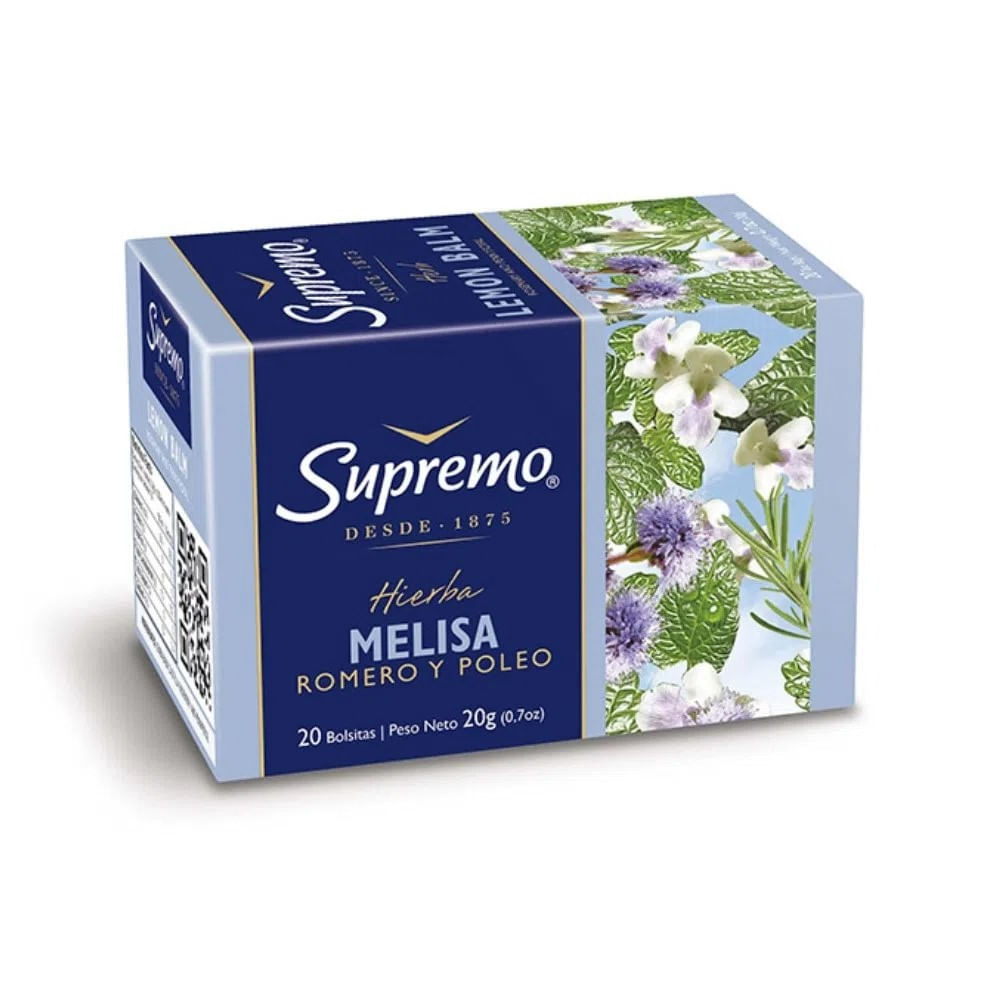 Hierba Supremo melisa 20 bolsitas Hierba Supremo melisa 20 bolsitas