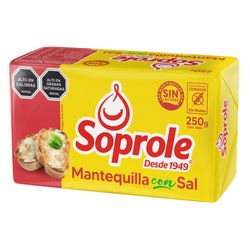 Mantequilla Soprole con sal pan 250 g