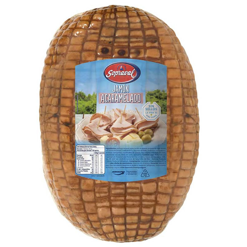 Jamón de pavo Sopraval acaramelada granel 100 g Jamón de pavo Sopraval acaramelada granel 100 g