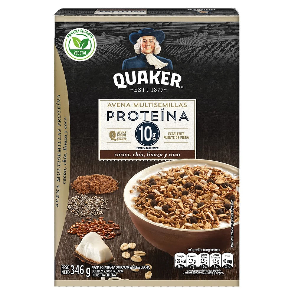 Avena Quaker multisemillas proteina 346 g