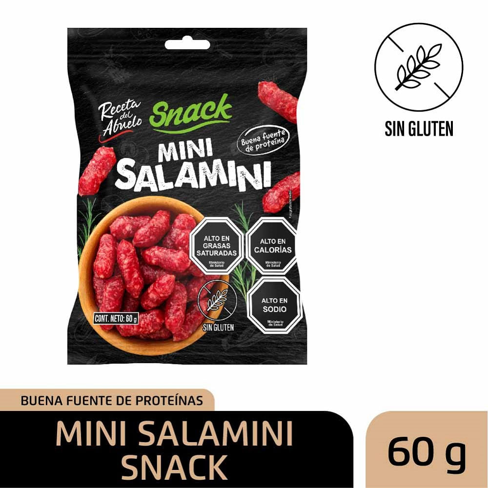 Snack mini salamini Receta del abuelo 60 g