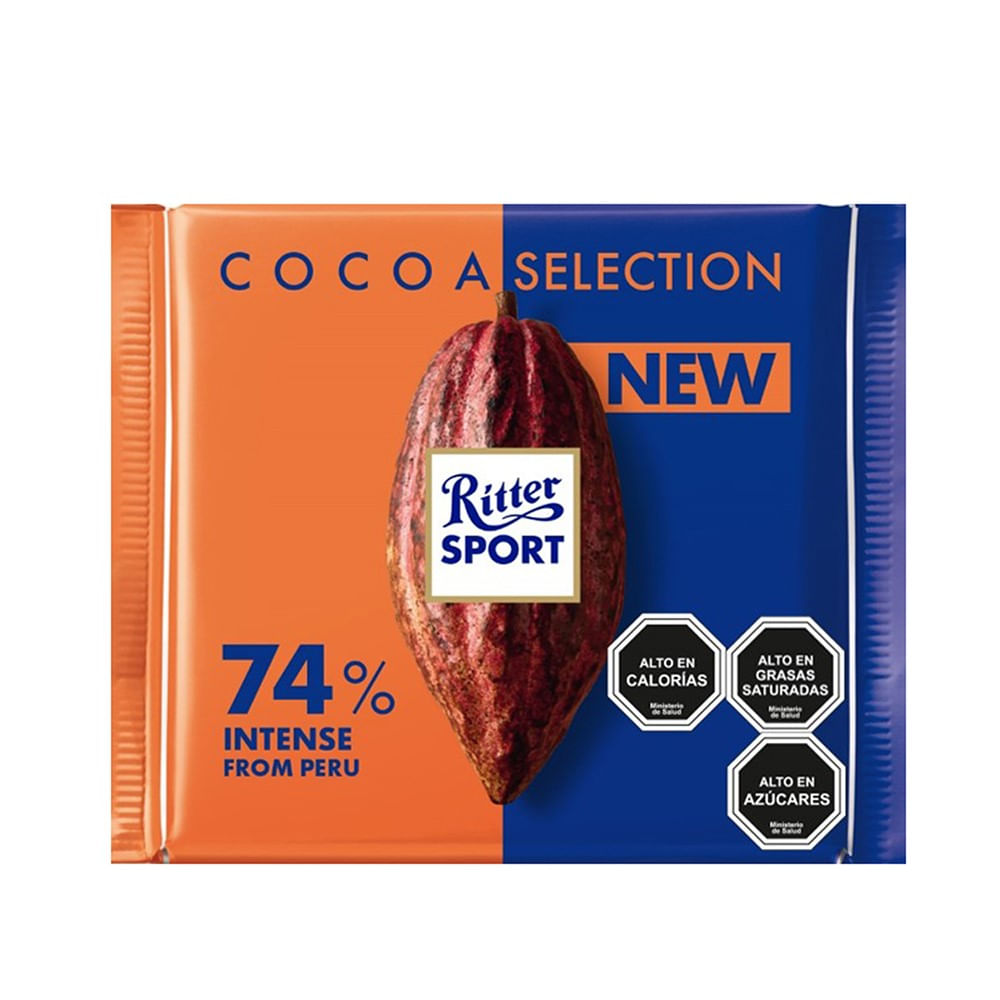 Chocolate Cacao 74% Ritter 100 Gr