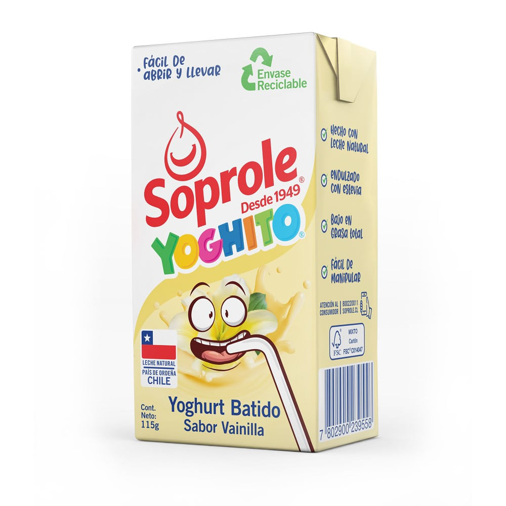 Yoghurt batido Yoguito vainilla cajita 115 g