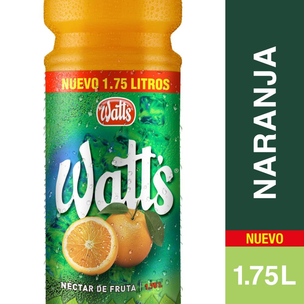 Néctar Watts naranja 1.75 L