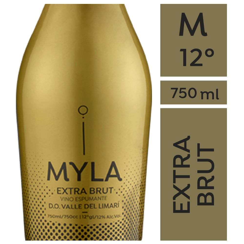 Espumante Myla extra brut botella 750 cc