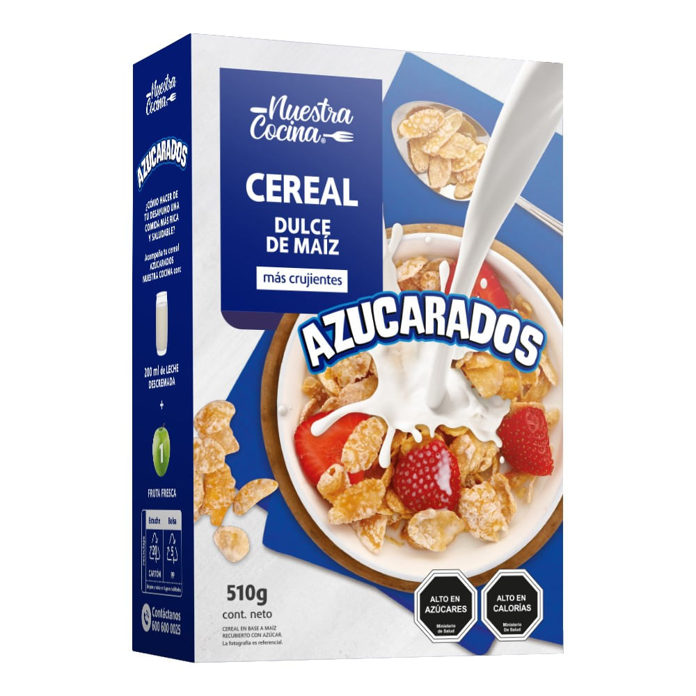 Cereal Nuestra Cocina azucarados dulce de maíz 510 g